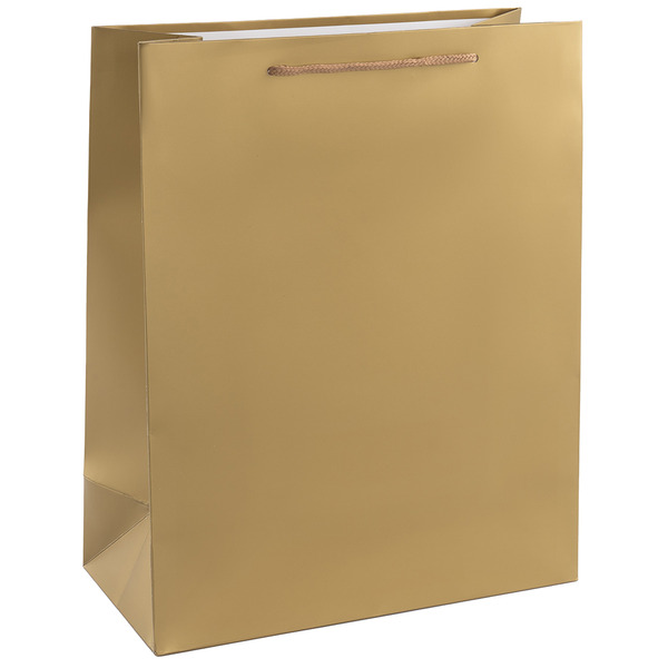 Пакет подарочный, 210гр, Классика, Золото, 42*31*12 см, 1 шт.