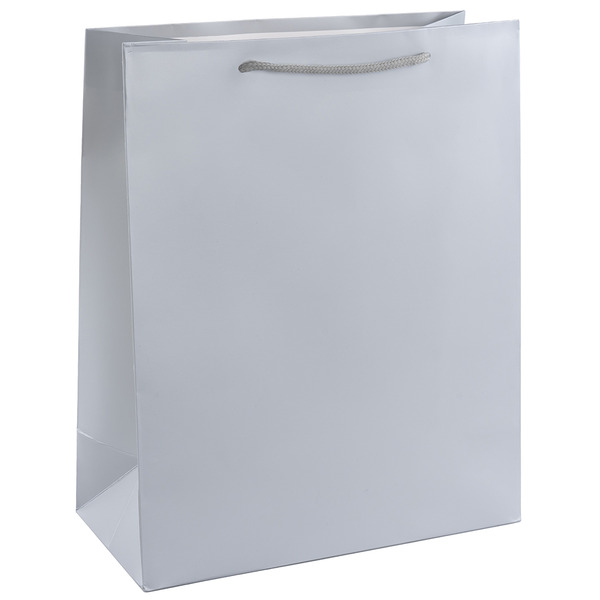 Пакет подарочный, 210гр, Классика, Серебро, 32*26*12 см, 1 шт.