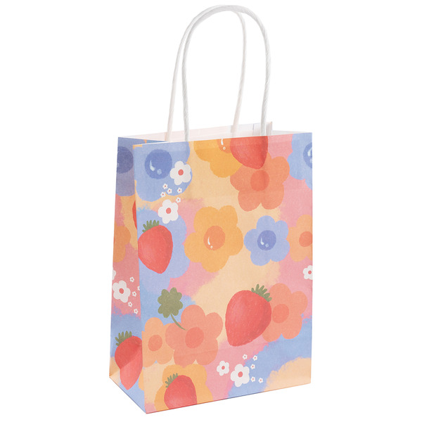 Пакет подарочный, Крафт 120гр, Цветочное настроение, Дизайн №3, 21*15*8 см, 1 шт.