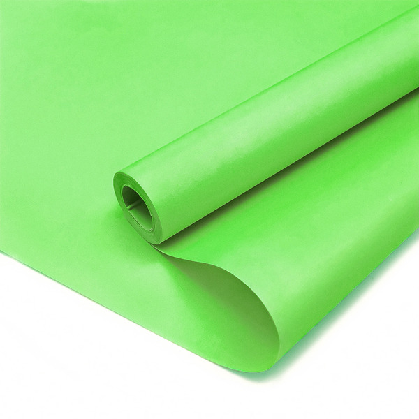 Упаковочная бумага, Крафт (0,5*8,23 м) Салатовый, 2 ст, 1 шт.