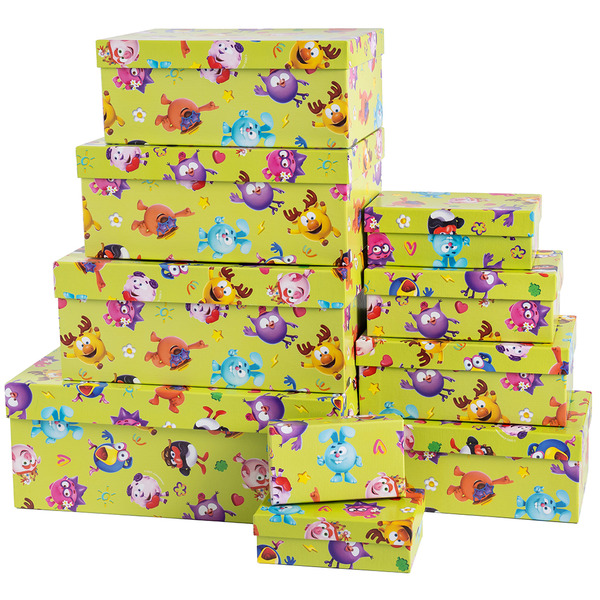 Набор коробок Смешарики, 30*20*13 см, 10 шт. в упак.