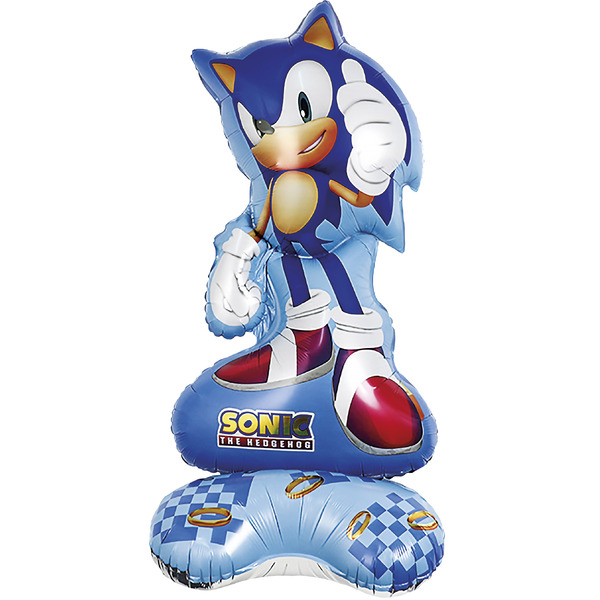 Шар (58"/147 см) Фигура на подставке, Ежик Аниме, 1 шт. в уп.