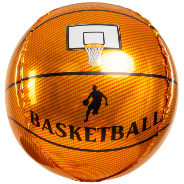 Шар 3D (22"/56 см) Сфера, Баскетбольный мяч, 1 шт.