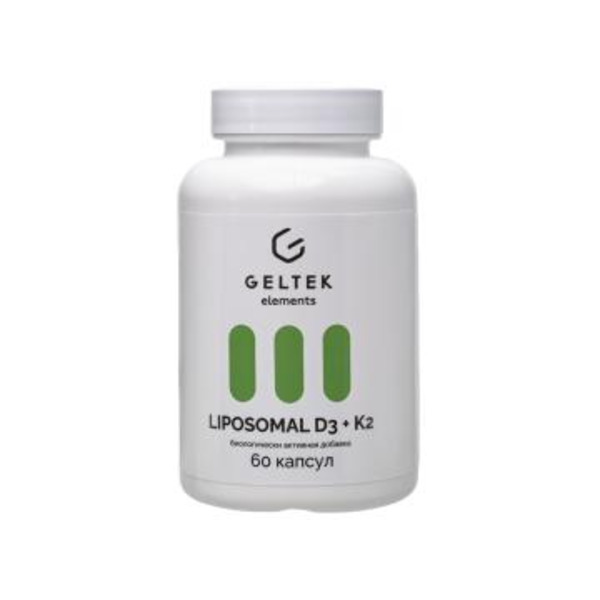 Гельтек, Липосомальный комплекс D3 + K2, капсулы, 60 шт.