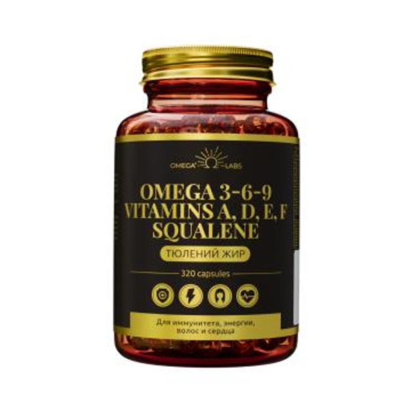Omega Labs, Омега 3-6-9 (из тюленьего жира), капсулы, 320 шт.