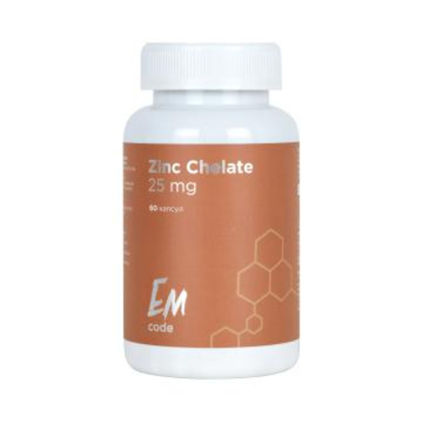 EMcode, Цинк (бисглицинат), капсулы, 60 шт.