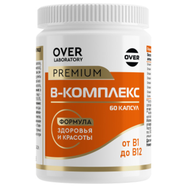 OVER LABORATORY, В-комплекс, капсулы, 60 шт.