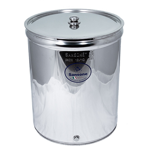 УЦЕНКА Бочка из нержавейки с плоским дном 300 л Sansone