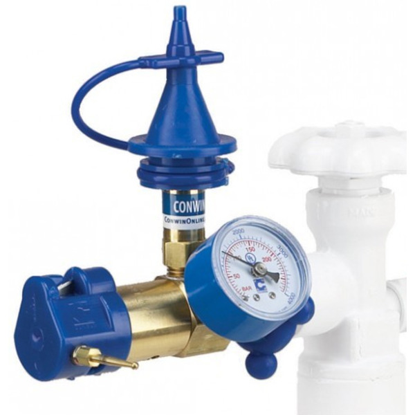Насадка с манометром и клапаном плавного нажатия, 1 шт.