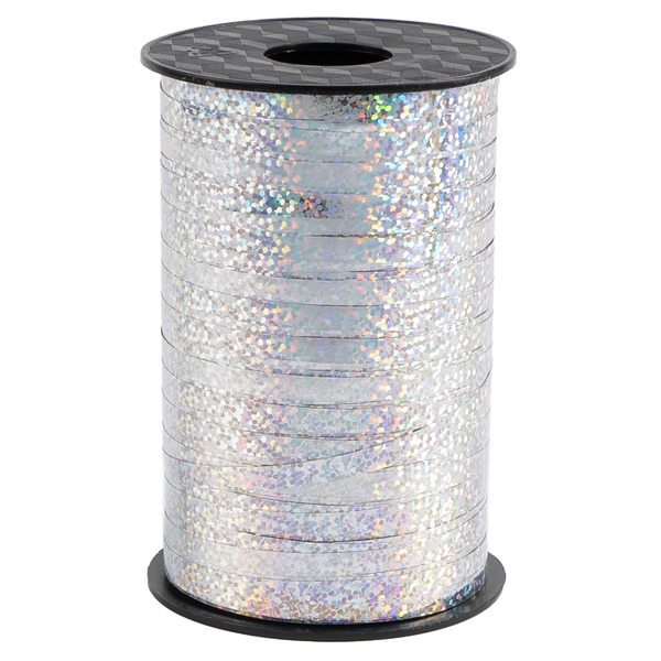Лента полипропиленовая (0,5 см*250 м) Серебро, Голография, 1 шт.