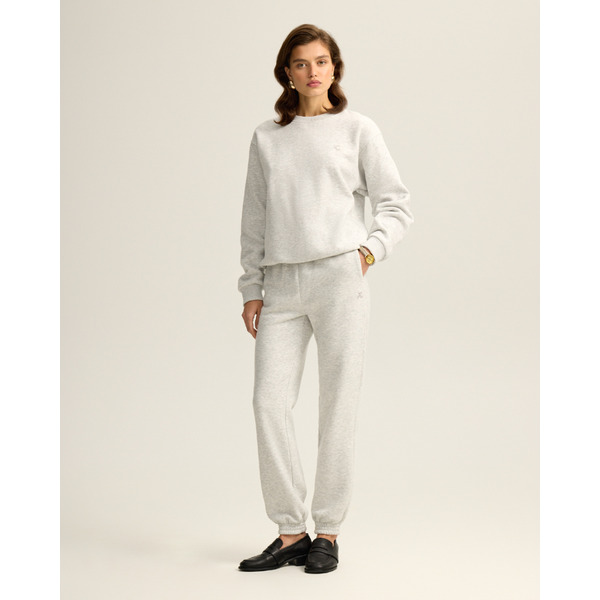 Хлопковые джоггеры Unisex, серый меланж