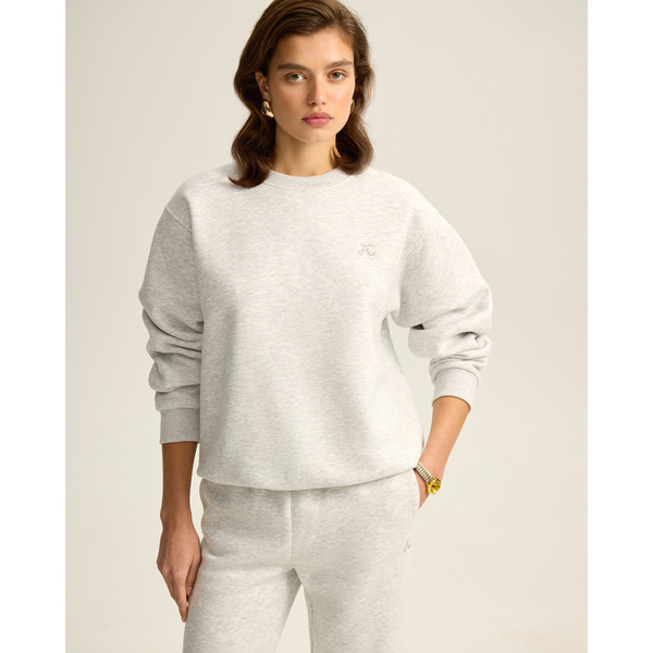 Свитшот оверсайз Unisex, серый меланж