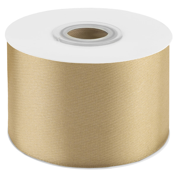 Лента атласная (5 см*22,85 м) Золото, 1 шт.