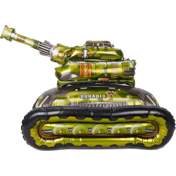 Шар 3D (28"/71 см) Фигура, Танк, 1 шт. в уп.
