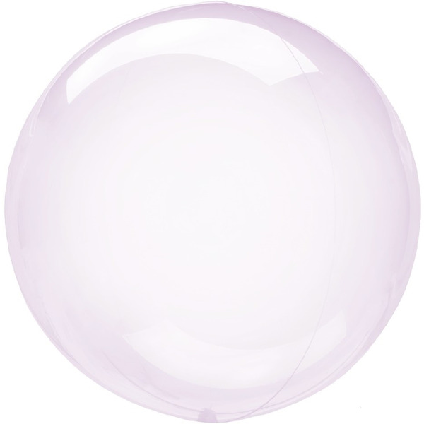 Шар (18"/46 см) Сфера, Deco Bubble, Сиреневый, Кристалл, 1 шт.