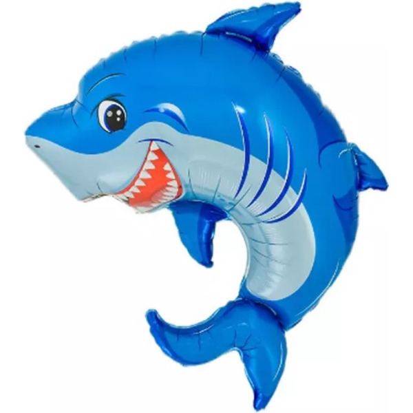 Шар (31"/79 см) Фигура, Кен, Веселая Акула, 1 шт.