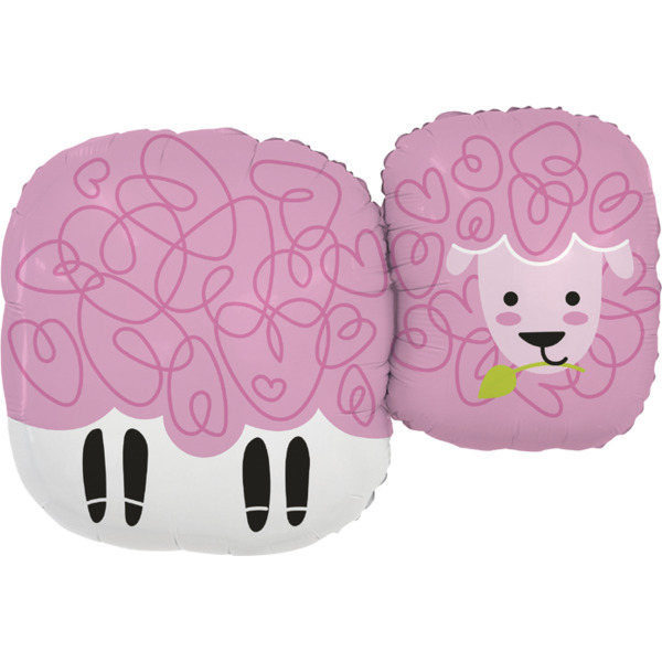 Шар (35"/89 см) Фигура, Овечка, 1 шт. в уп.