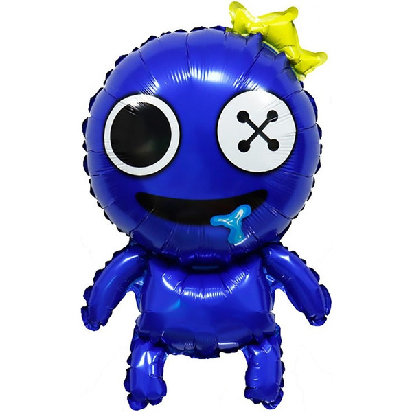 Шар (27"/69 см) Фигура, Радужные друзья, Синий, 1 шт.