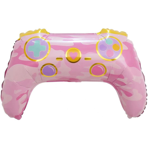 Шар (25"/64 см) Фигура, Геймпад, Розовый, 1 шт.