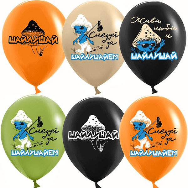 Шар (12"/30 см) Шайлушай, Ассорти, пастель, 2 ст, 25 шт.