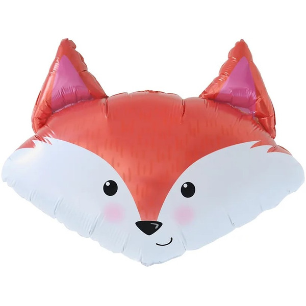 Шар с клапаном (12"/30 см) Мини-фигура, Лиса, 1 шт.