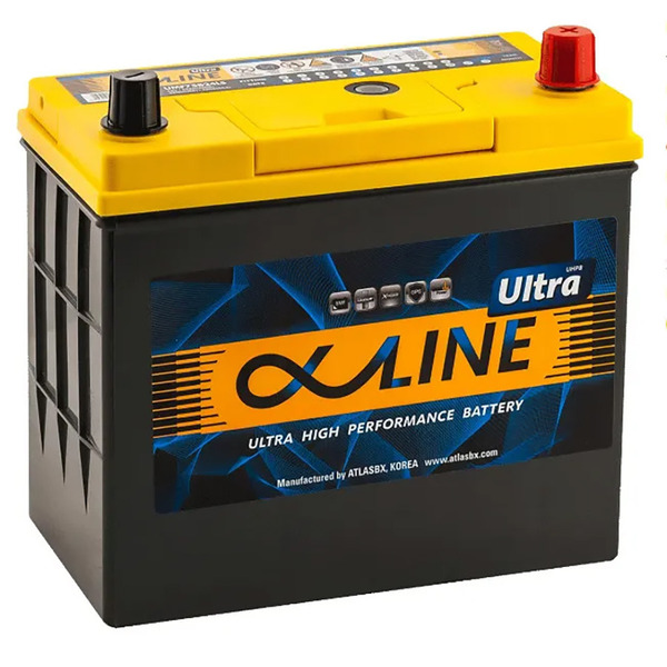 Автомобильный аккумулятор Alphaline Ultra 59 Ач обратная полярность B24L