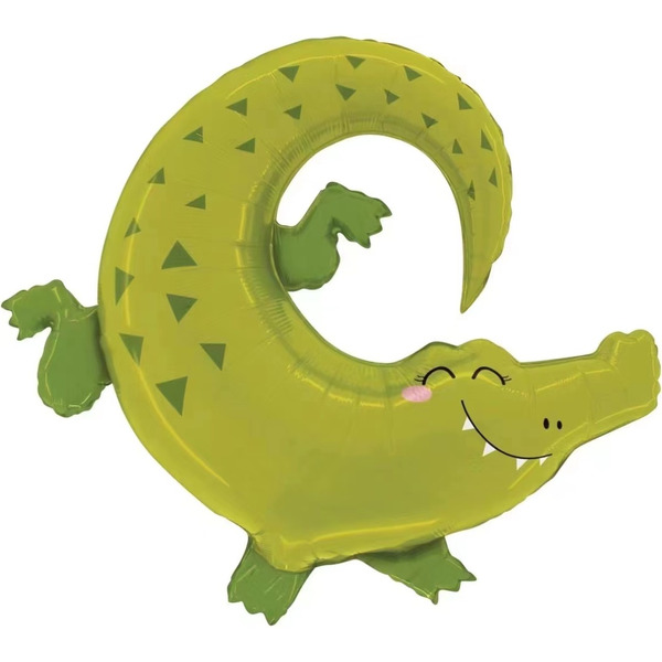 Шар (35"/89 см) Фигура, Крокодил Аллигатор, 1 шт.