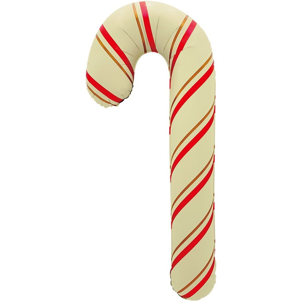 Шар (33"/84 см) Фигура, Леденец трость (надув воздухом), Сатин, 1 шт. в уп.