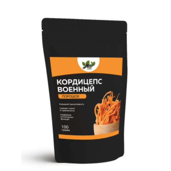 Yappi, Кордицепс военный, порошок, 100 г