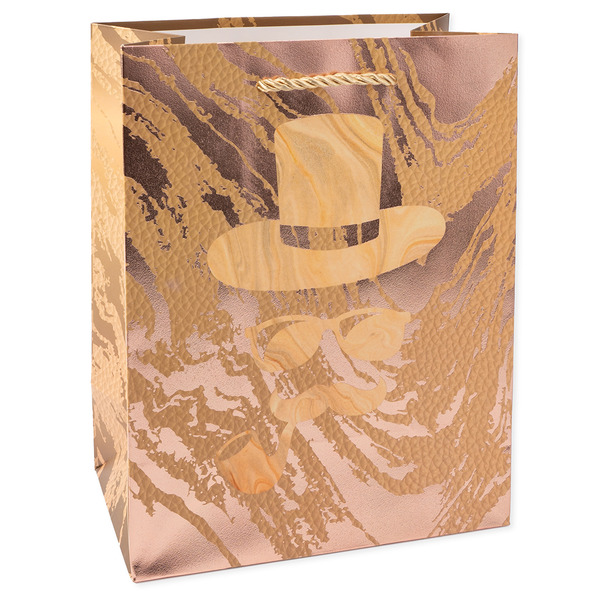 Пакет подарочный, 210гр, Мистер Икс, Дизайн №3, Металлик, 41,5*30*12 см, 1 шт.