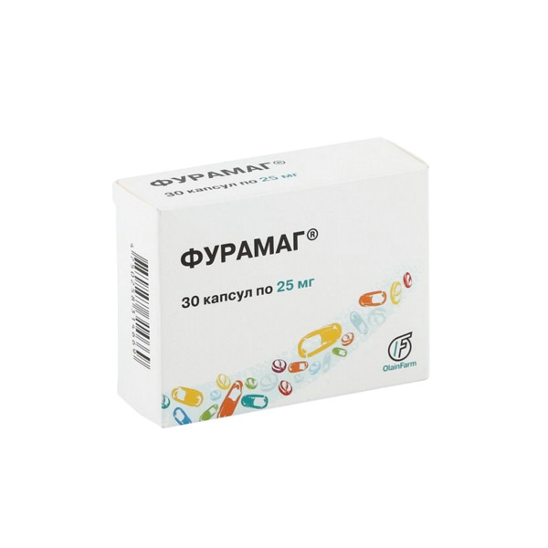 Фурамаг 25 мг, 30 шт, капсулы