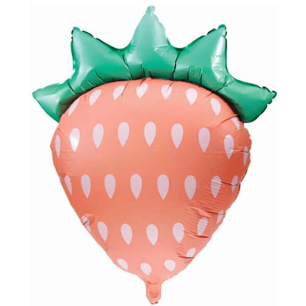 Шар (30"/76 см) Фигура, Клубника, Розовый, 1 шт.