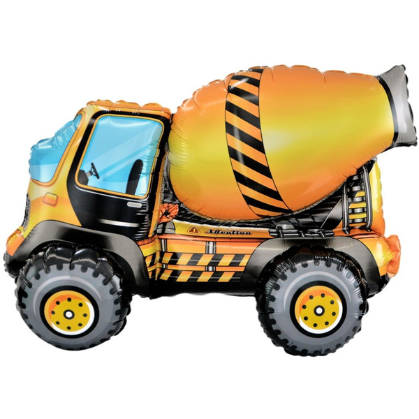 Шар 3D (30"/76 см) Фигура, Бетономешалка, 1 шт. в уп.