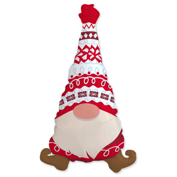 Шар (10"/25 см) Мини-фигура, Милый гном, 1 шт.