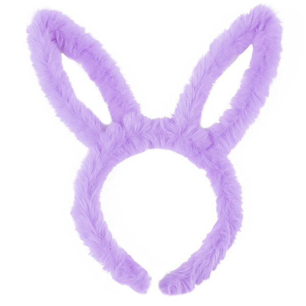 Ободок, Зайка, Нежные ушки, Сиреневый, 1 шт.