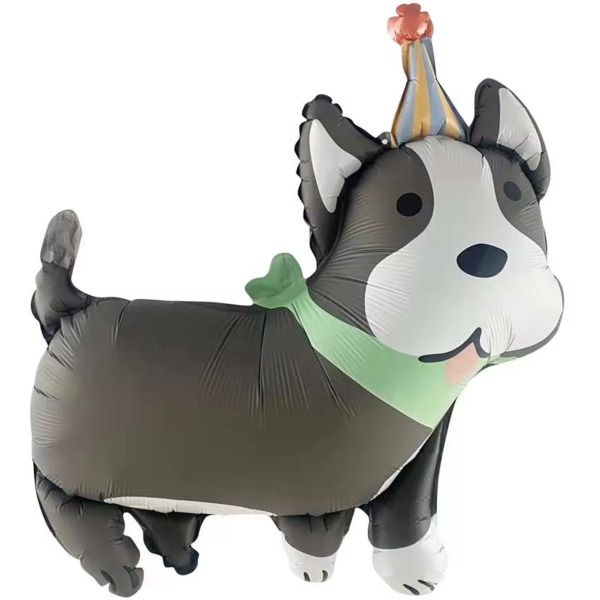 Шар (26"/66 см) Фигура, Бульдог (надув воздухом), 1 шт.