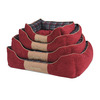 SCRUFFS Лежак для животных с бортиками "Highland", красный, 75х60x17см (Великобритания)