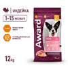 AWARD Puppy Medium Корм сух.индейка,кур,морковь,черн.смородина д/щенков,бер.и корм.сук сред.пор.12кг