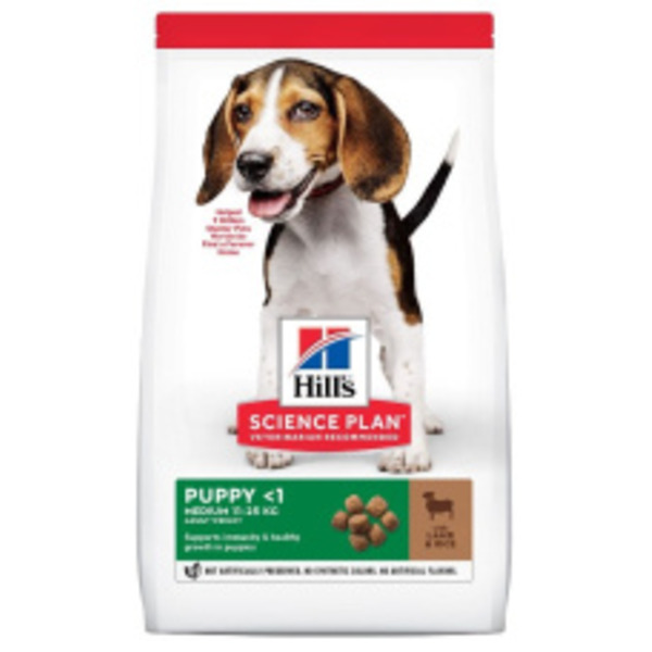 HILLS Science Plan Puppy Medium Lamb/Rice Корм сух.ягненок/рис д/щенков средних пород 800г