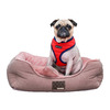 PUPPIA Лежак для собак и кошек "Presley", розовый, 54х47х17см (Южная Корея)!