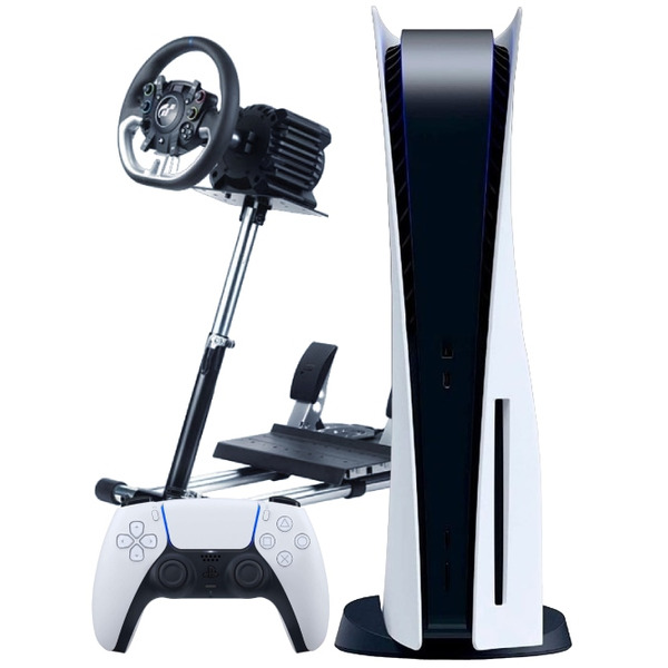 Sony PlayStation 5 (PS5, CFI-1200A, JP) + руль Fanatec Gran Turismo + педали + стойка для руля
