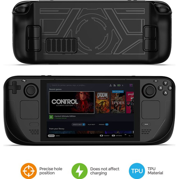 Силиконовый чехол DOBE для Steam Deck (чёрный) (TY-2830)