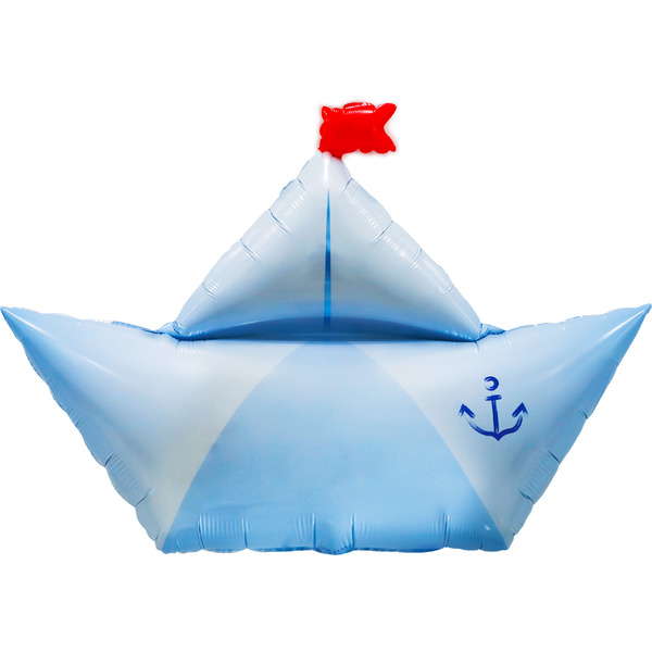 Шар (32"/81 см) Фигура, Бумажный кораблик, 1 шт. в уп.