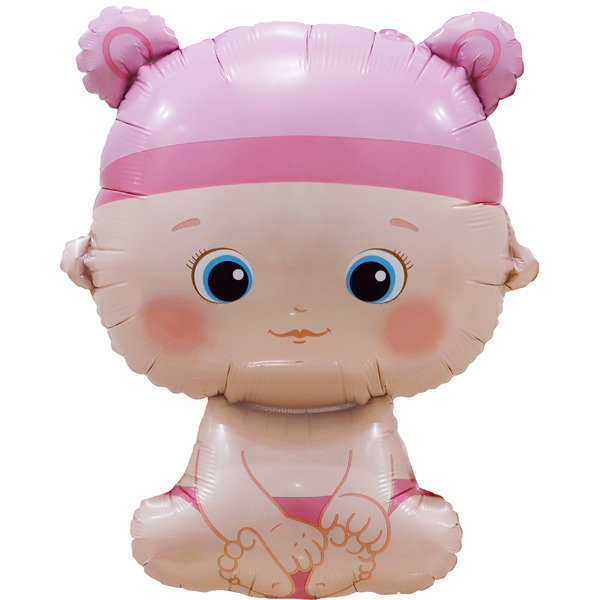 Шар (33"/84 см) Фигура, Малышка Девочка, 1 шт. в уп.