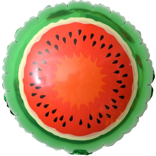 Шар (18"/46 см) Круг, Арбуз, 1 шт. в уп.