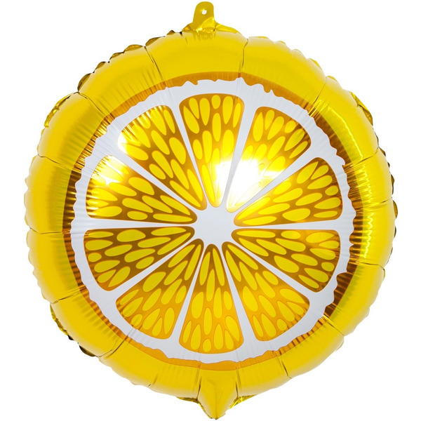 Шар (18"/46 см) Круг, Апельсин, 1 шт. в уп.