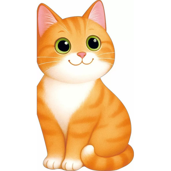 Открытка, Рыжий котик, 10,4*18,2 см, 10 шт.