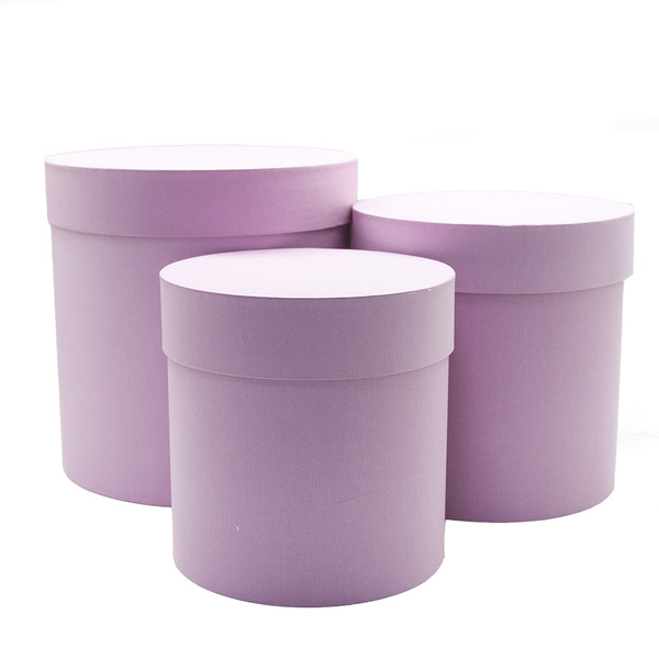 Набор коробок Цилиндр, Розовый, 18*18 см, 2 шт. в упак.