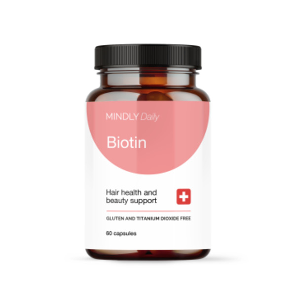 MINDLY, Биотин (для здоровья кожи волос и ногтей), капсулы, 60 шт.