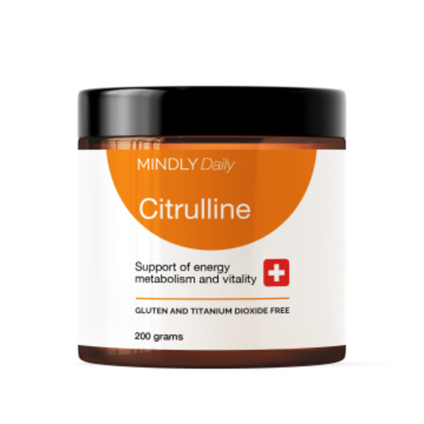 MINDLY, Цитруллин (для повышения энергии и выносливости), порошок, 200 г